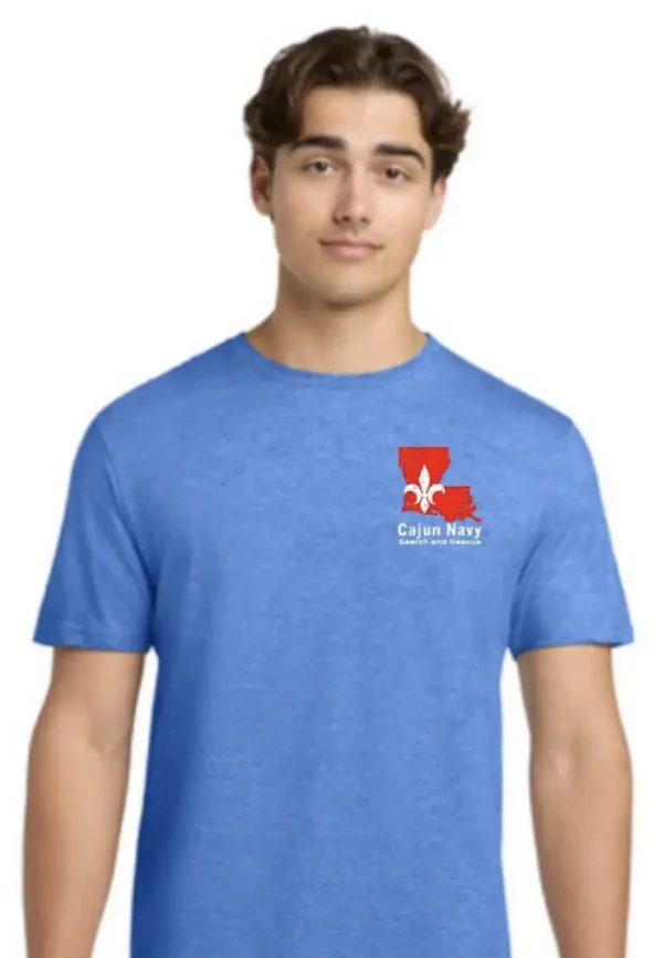 cajun navy shirt from front