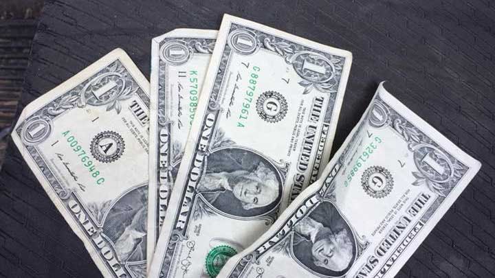 four dollar bills