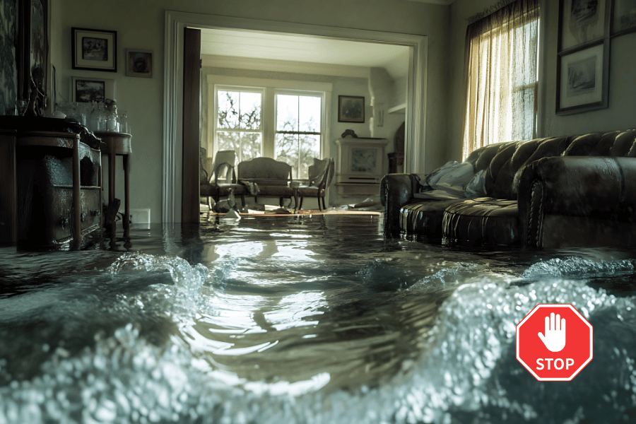 stop flood water from entering house