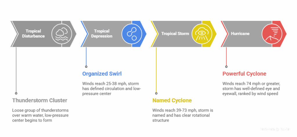 stages of a hurricane