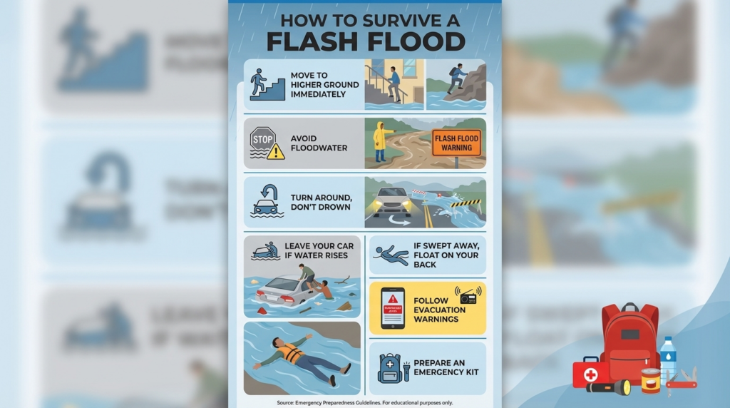 how to survive flash flood