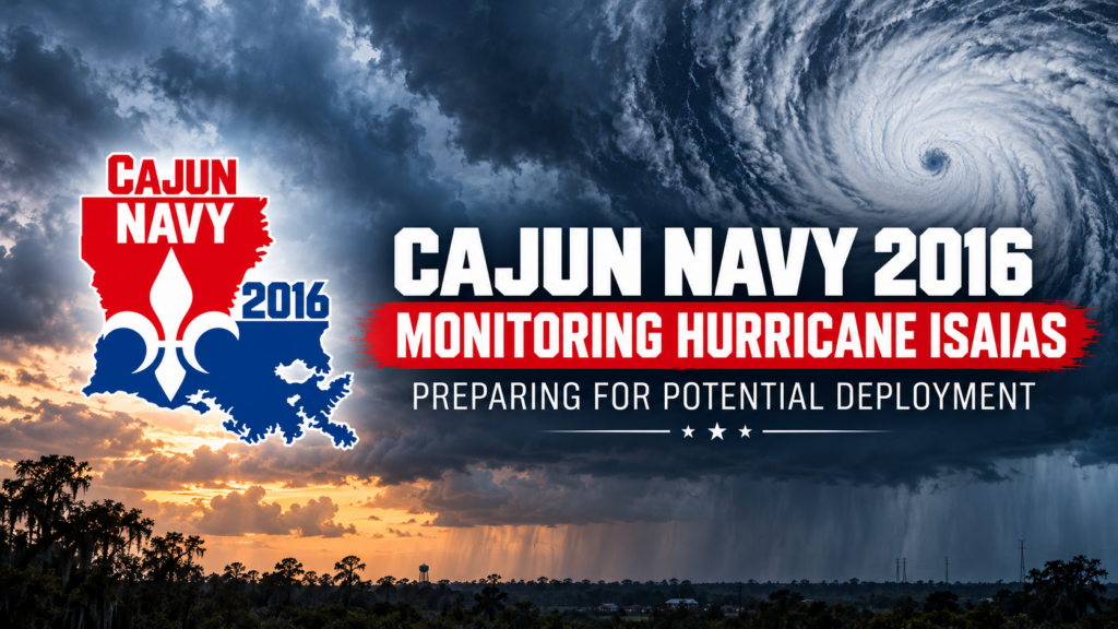 cajun navy hurricane monitoring banner